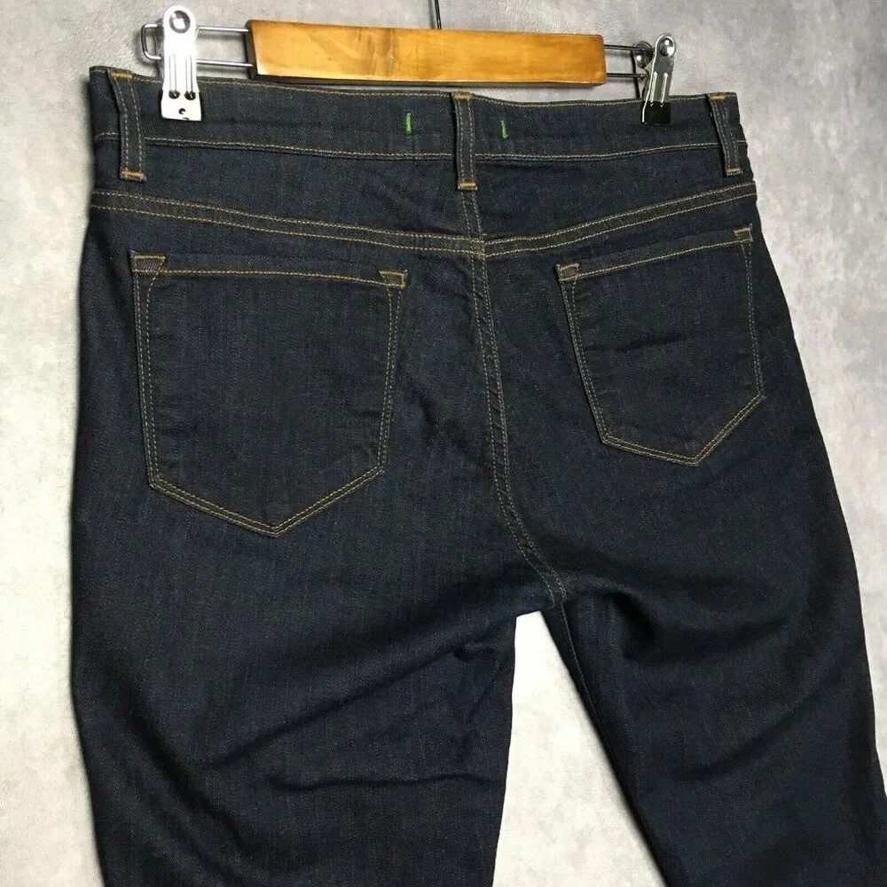 J Brand Womens Skinny Leg Pure Blue Jeans size 31 Dark Wash Stretch Denim Pants - Picture 3 of 15
